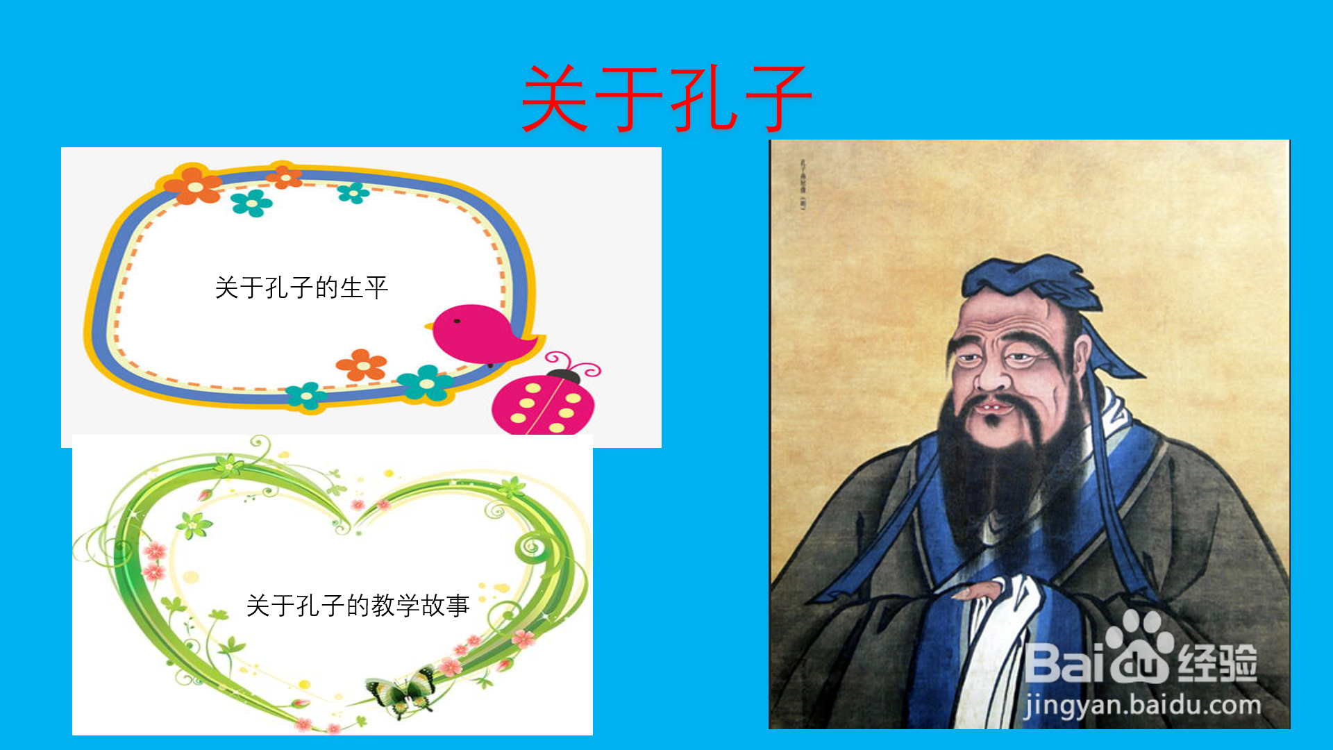关于孔子的手抄报