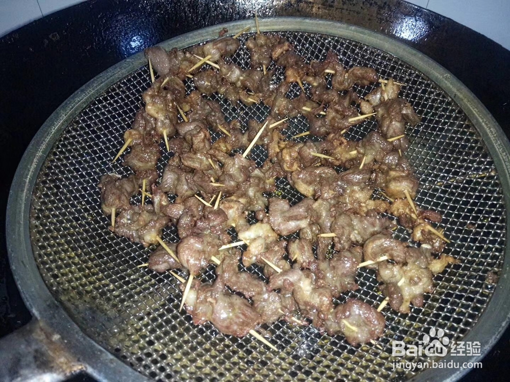 制作好吃的牙签肉全过程