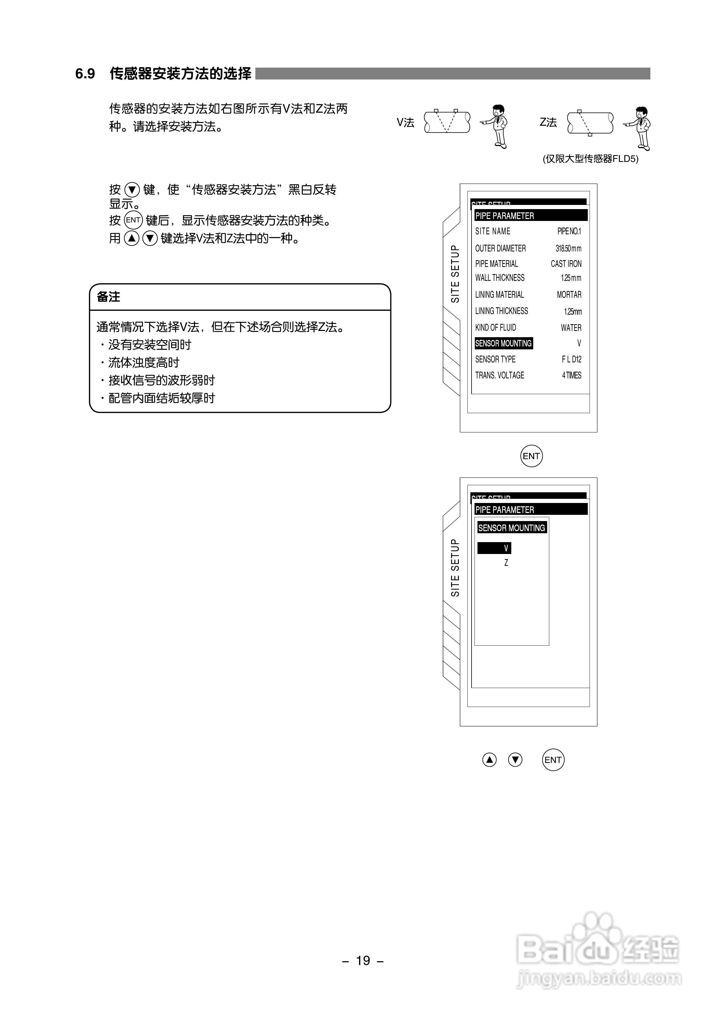 富士电机FLD-1便携式超声波流量计说明书:[3]
