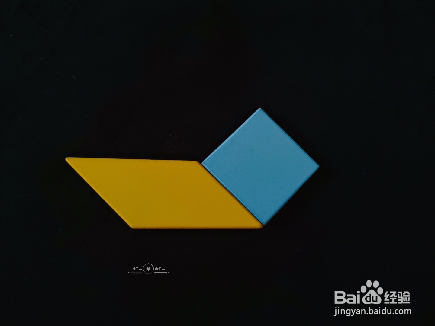 如何用七巧板拼出一辆摩托车