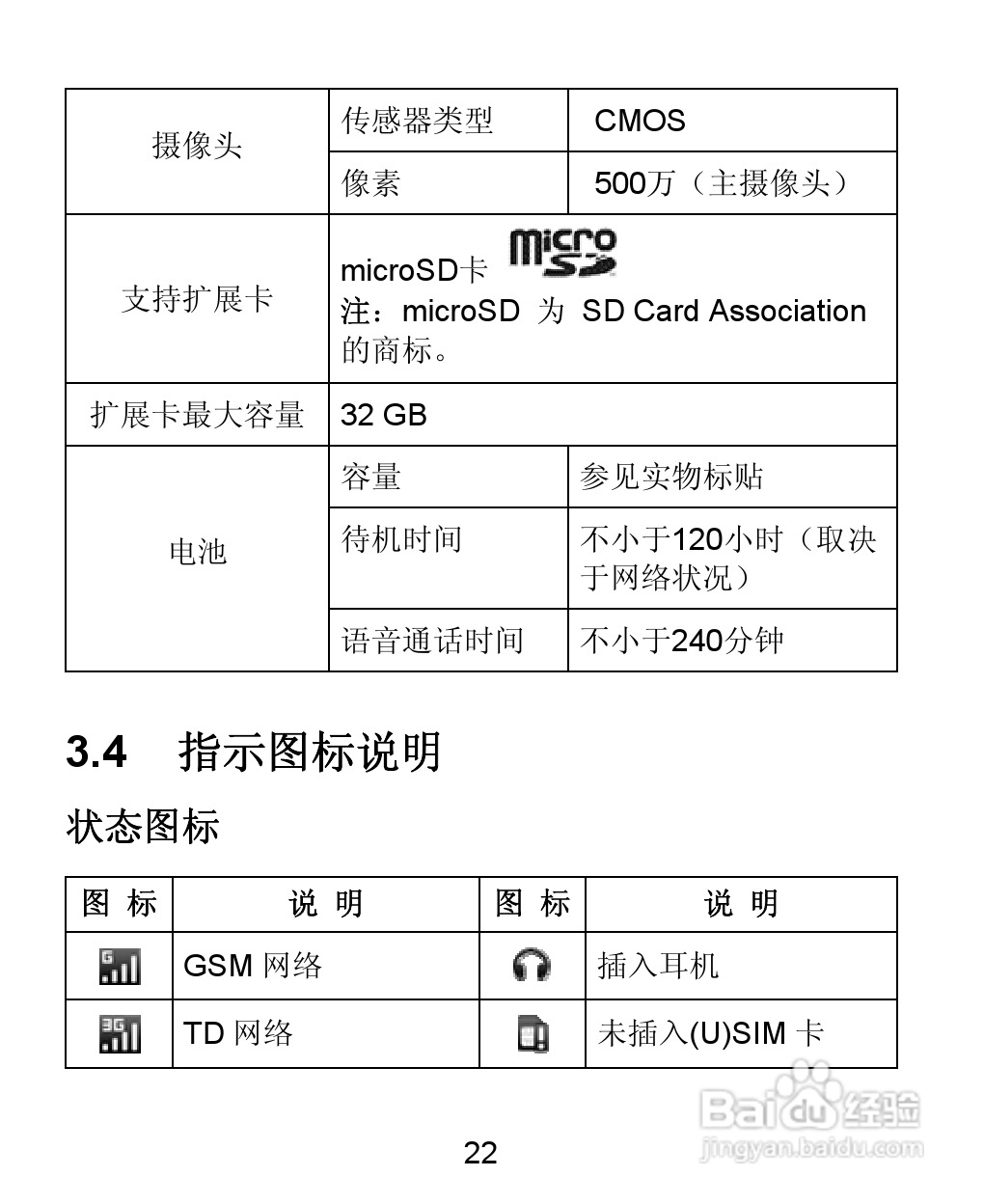 中兴 ZTE-T U880手机使用说明书:[3]