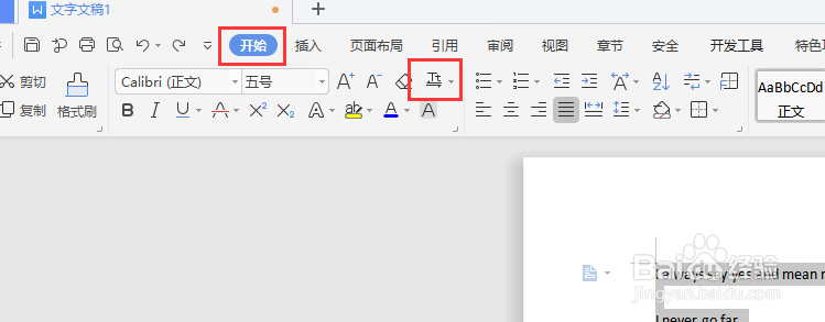 WPS文档中怎样设置英文词首字母大写