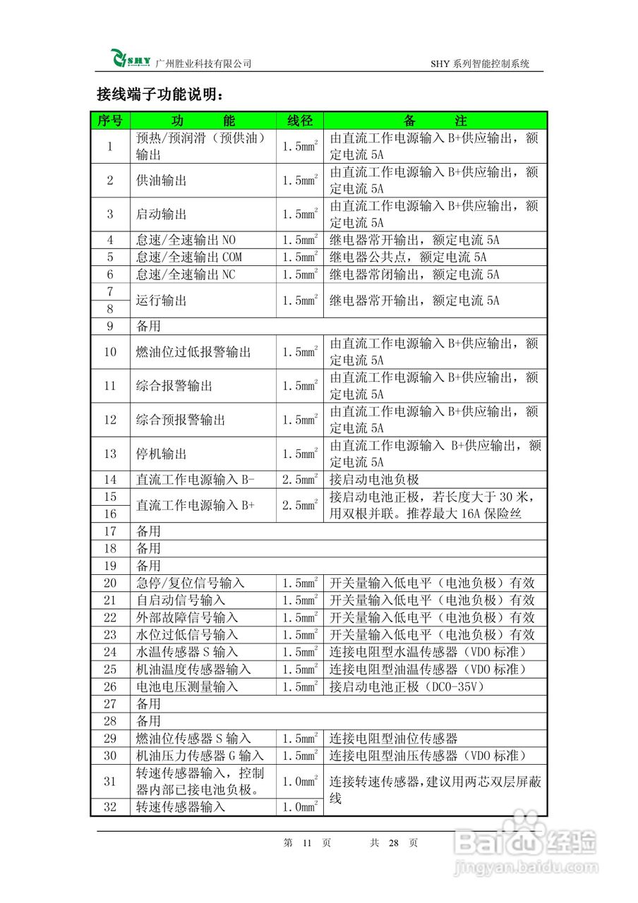 智能柴油发动机控制器SHY-200使用手册:[2]