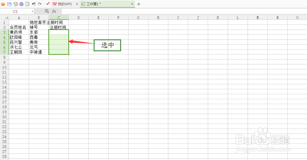 如何在WPS表格中同时输入多个数据