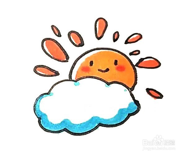可爱的天气简笔画