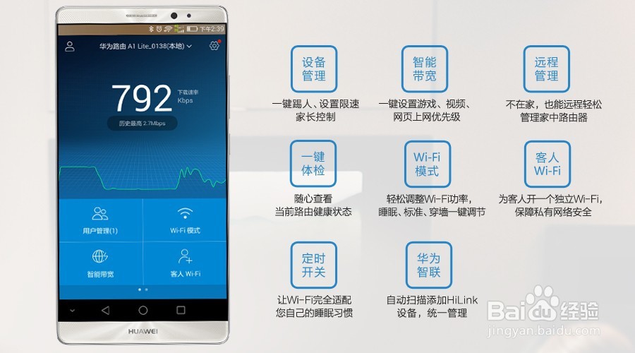 华为路由a1 lite外观/性能/管理配置/HiLink智联