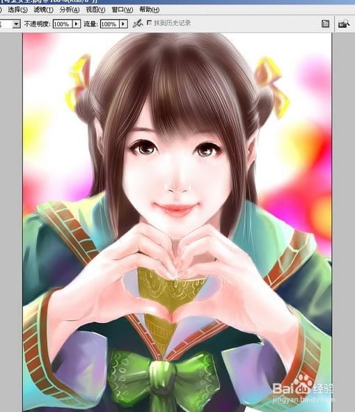 PS怎么绘制可爱的中国古典美女教程