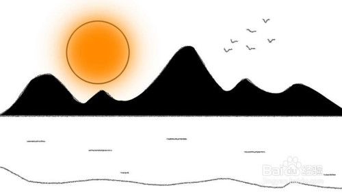 秋晚的江上怎么画