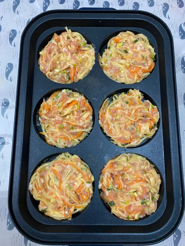 香煎土豆丝肉饼