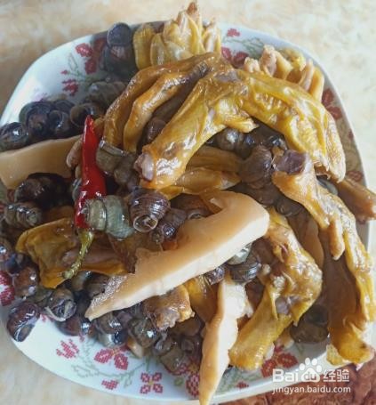 田螺鸭脚煲的做法步骤