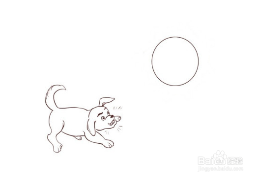天狗望月简笔画怎么画