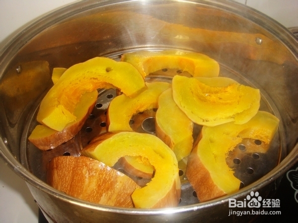 宝宝食谱－－豆沙南瓜饼的做法