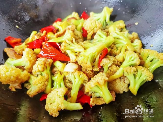 花菜炒扇贝丁