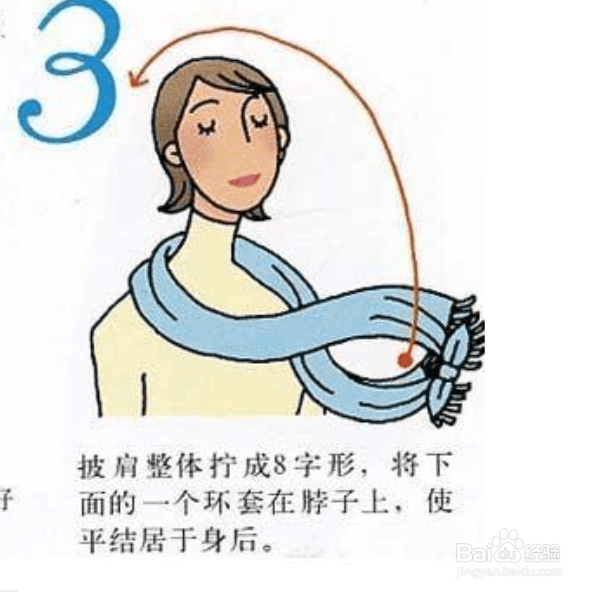 圆围脖的各种围法图解