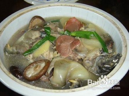 香菇火腿炖甲鱼的做法