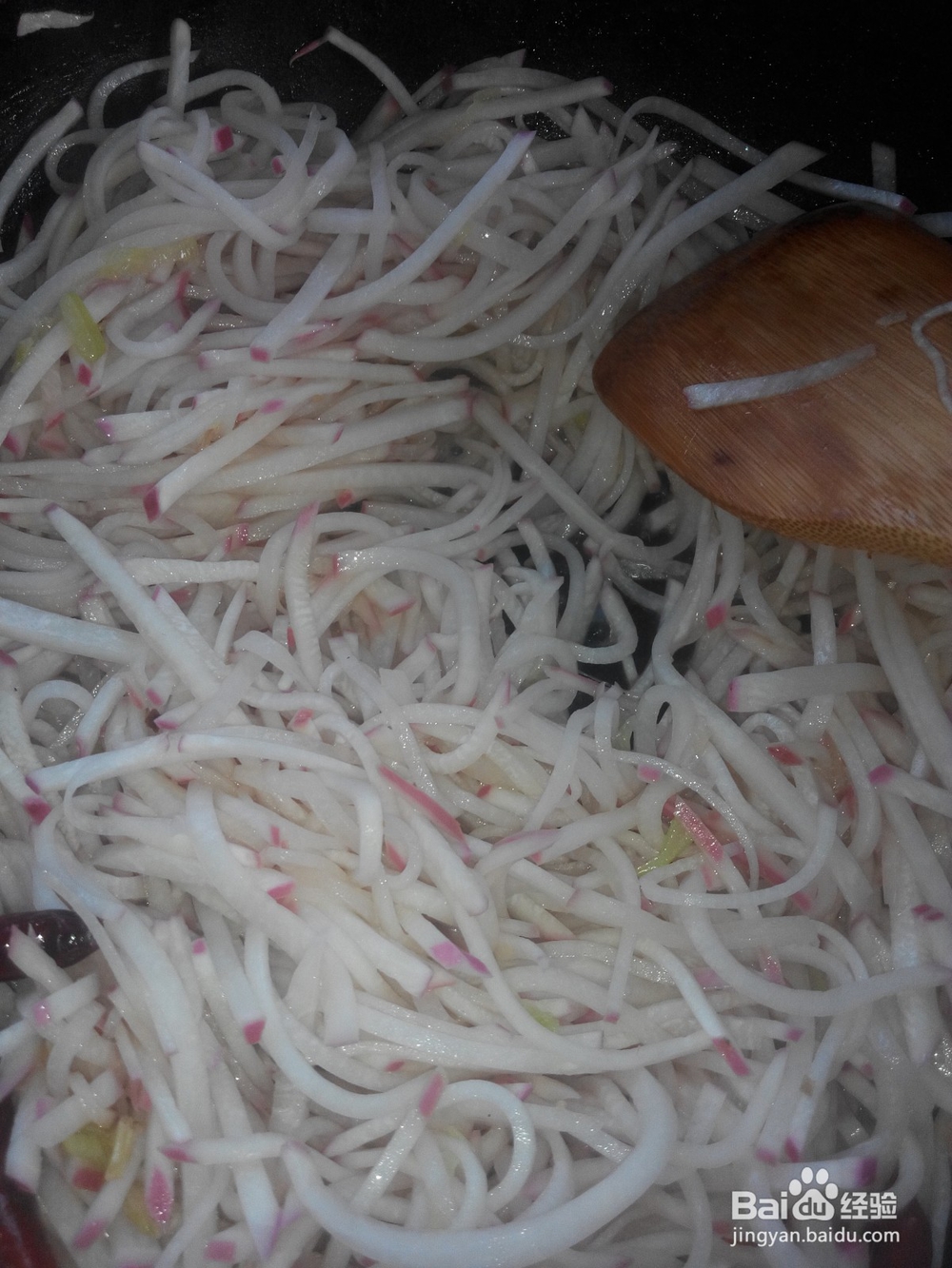 素炒酸辣萝卜丝