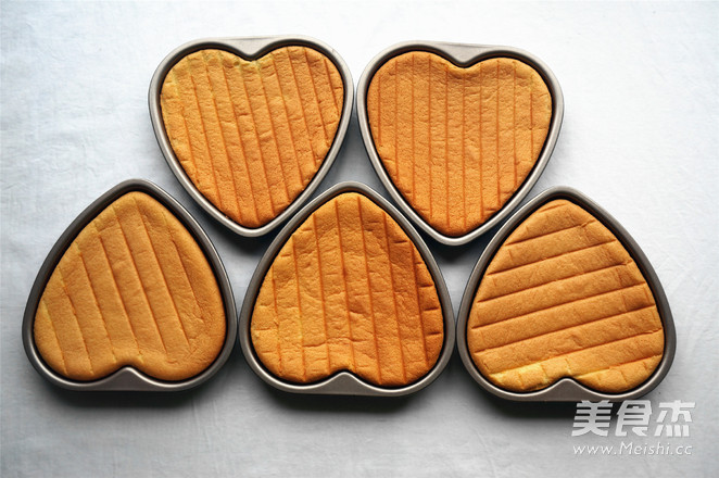 心形裸蛋糕的做法