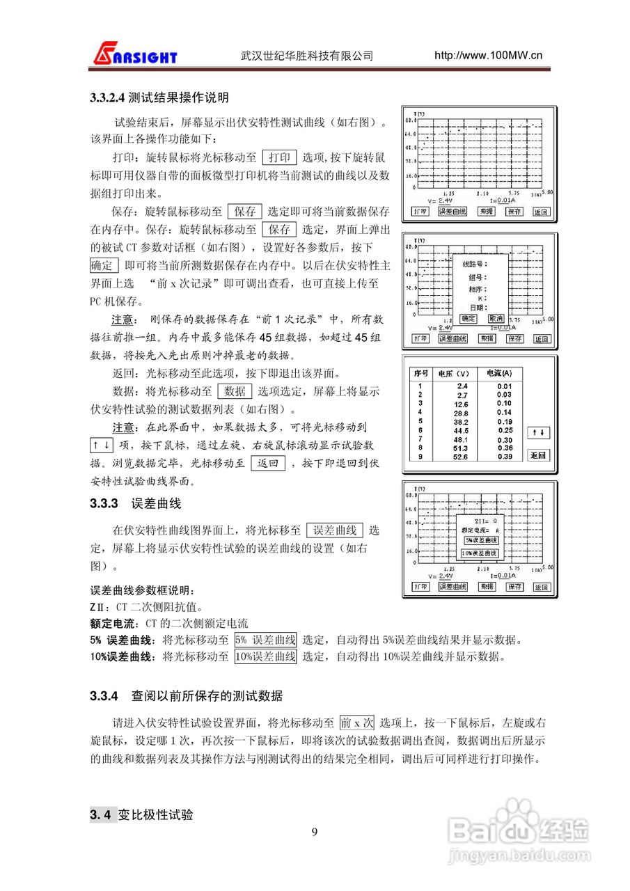 华胜FA-102 CT伏安特性综合测试仪说明书