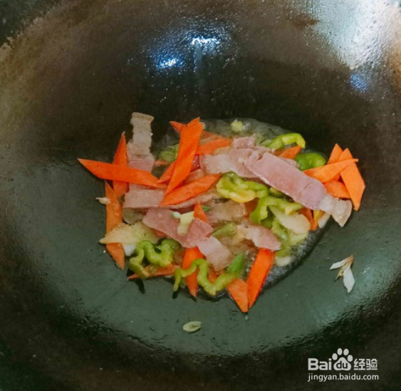 腊肉荷兰豆的做法