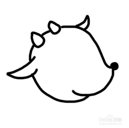 动物简笔画：梅花鹿