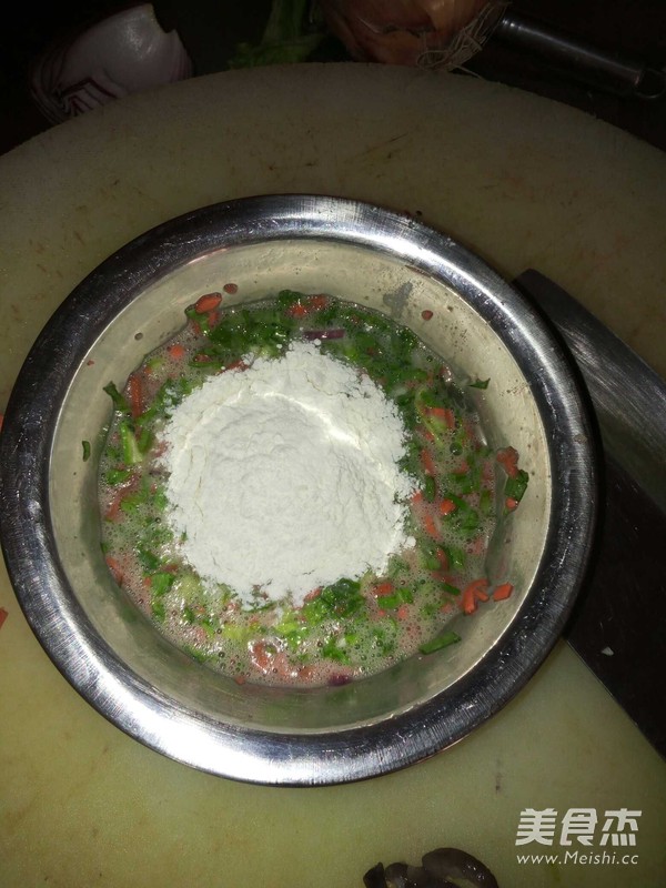 五彩蛋饼的做法