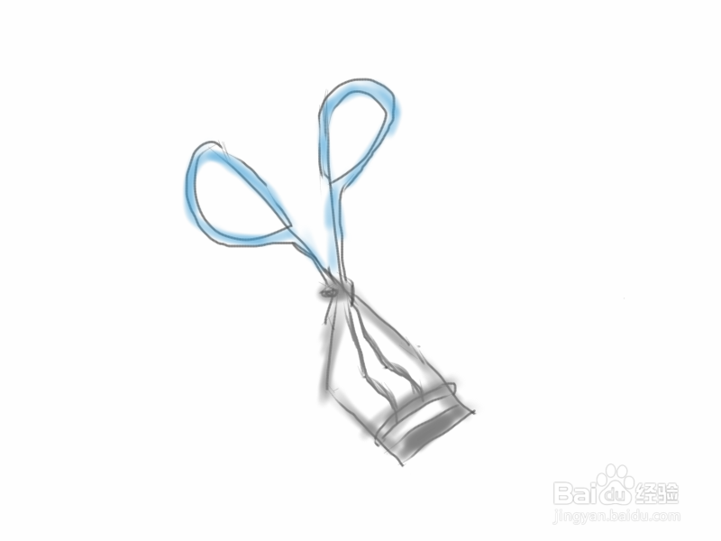 手绘涂鸦系列之怎样画夹眉毛夹