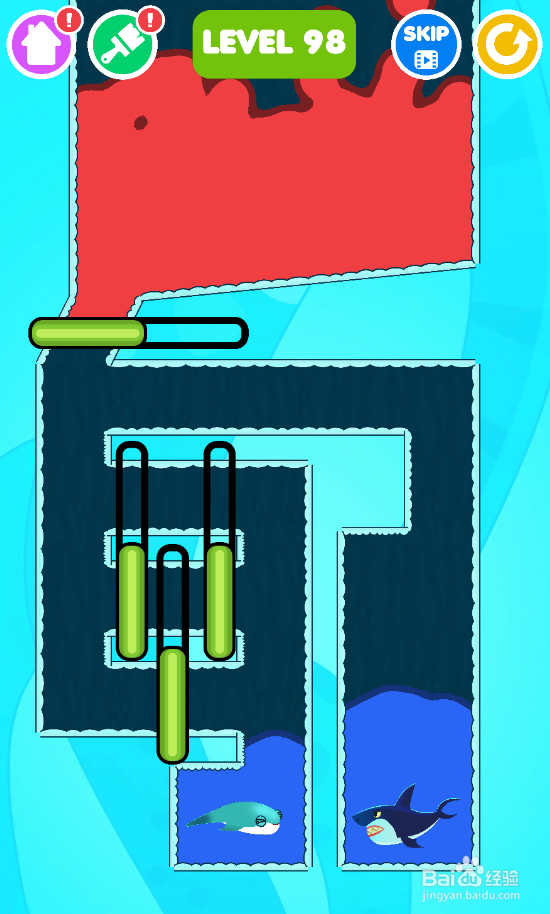Save The Fish的LEVEL 98如何过关？