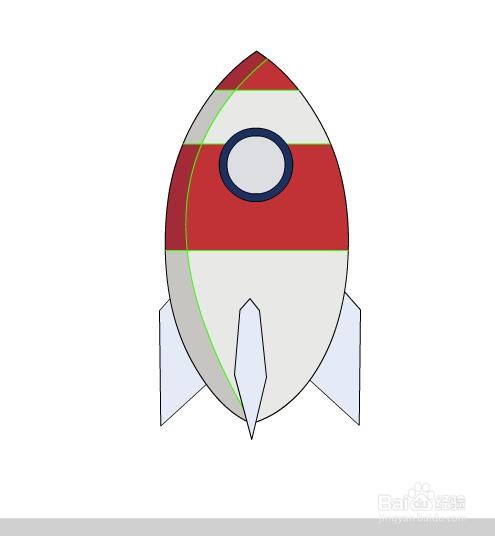 flash绘制一架火箭的教程