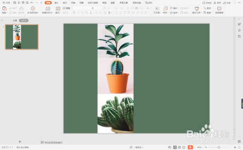 wpsppt中如何制作绿色自然商务型目录