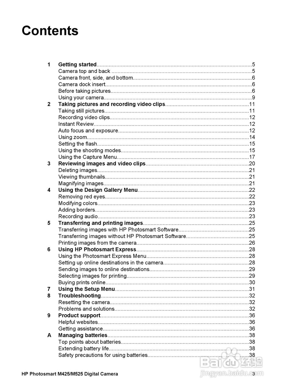 惠普Photosmart M425数码相机使用说明书:[1]