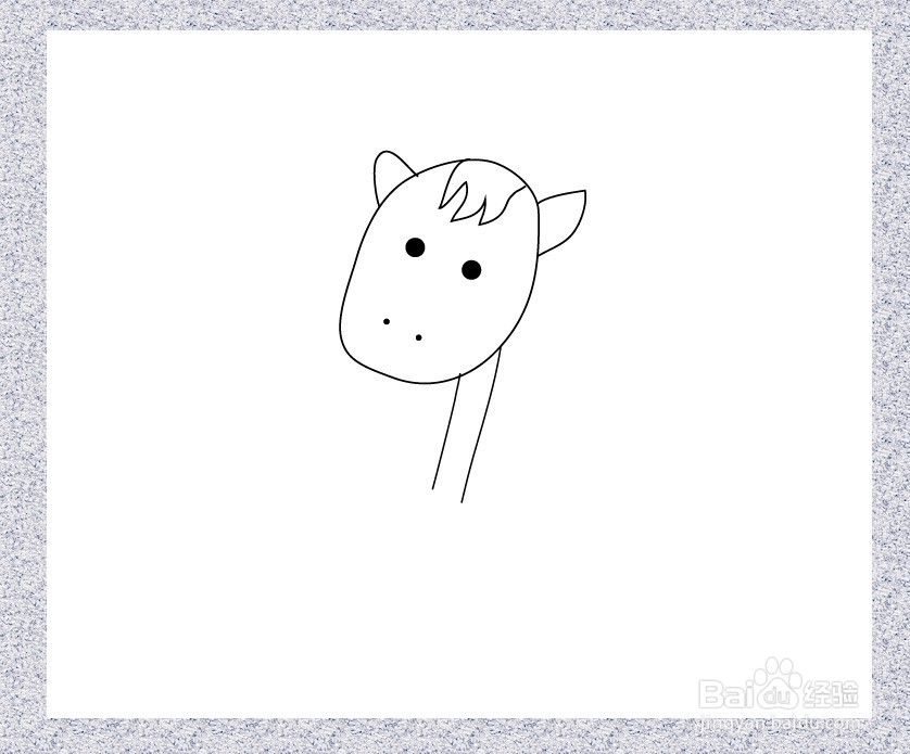 小毛驴简笔画怎么画