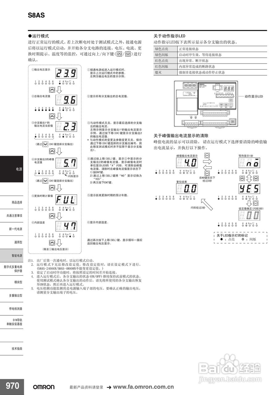 omron S8AS智能电源说明书:[2]
