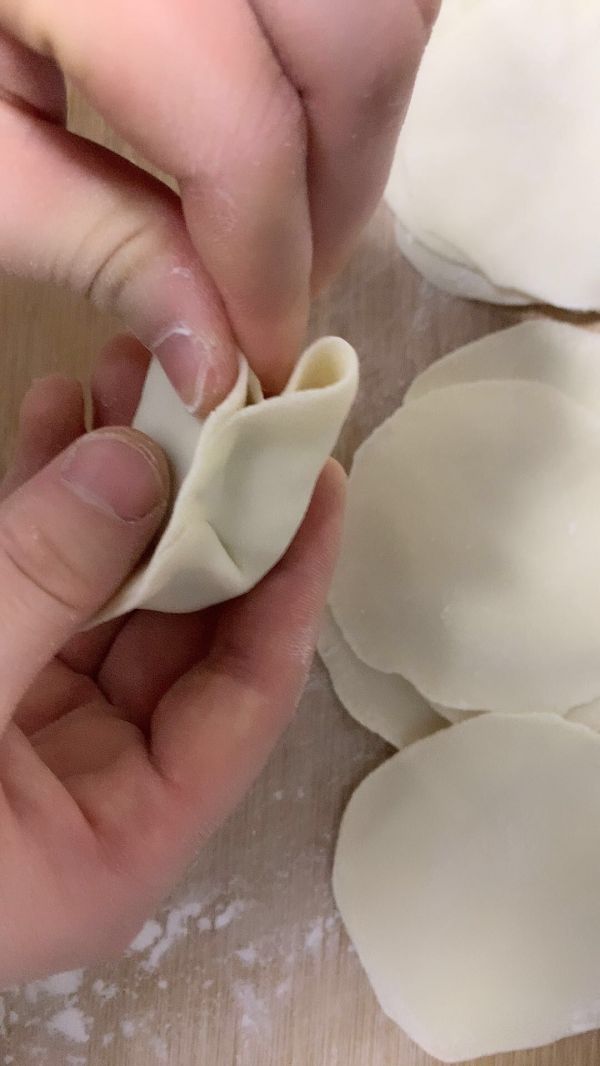 地瓜皮鸡蛋馅饺子