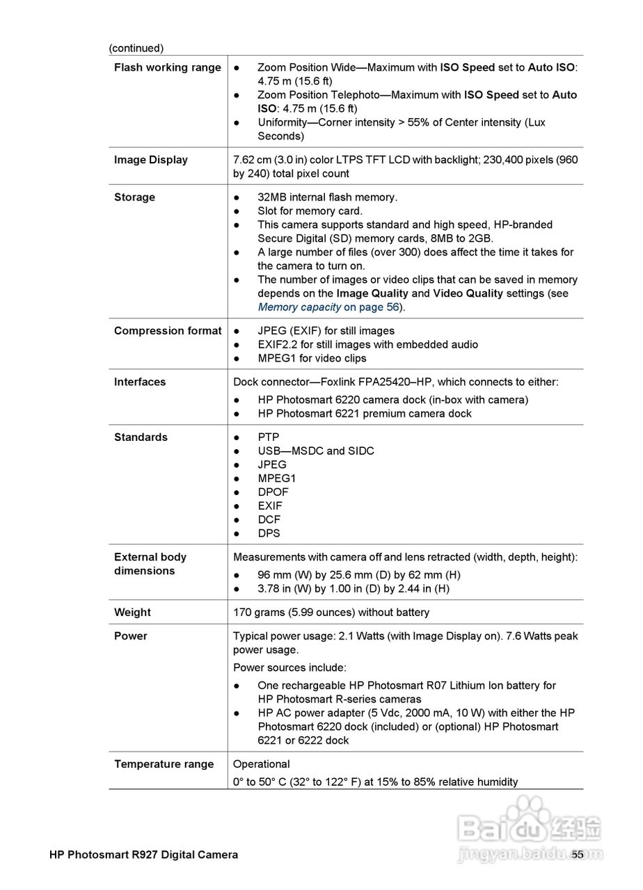 惠普Photosmart R927数码相机使用说明书:[6]