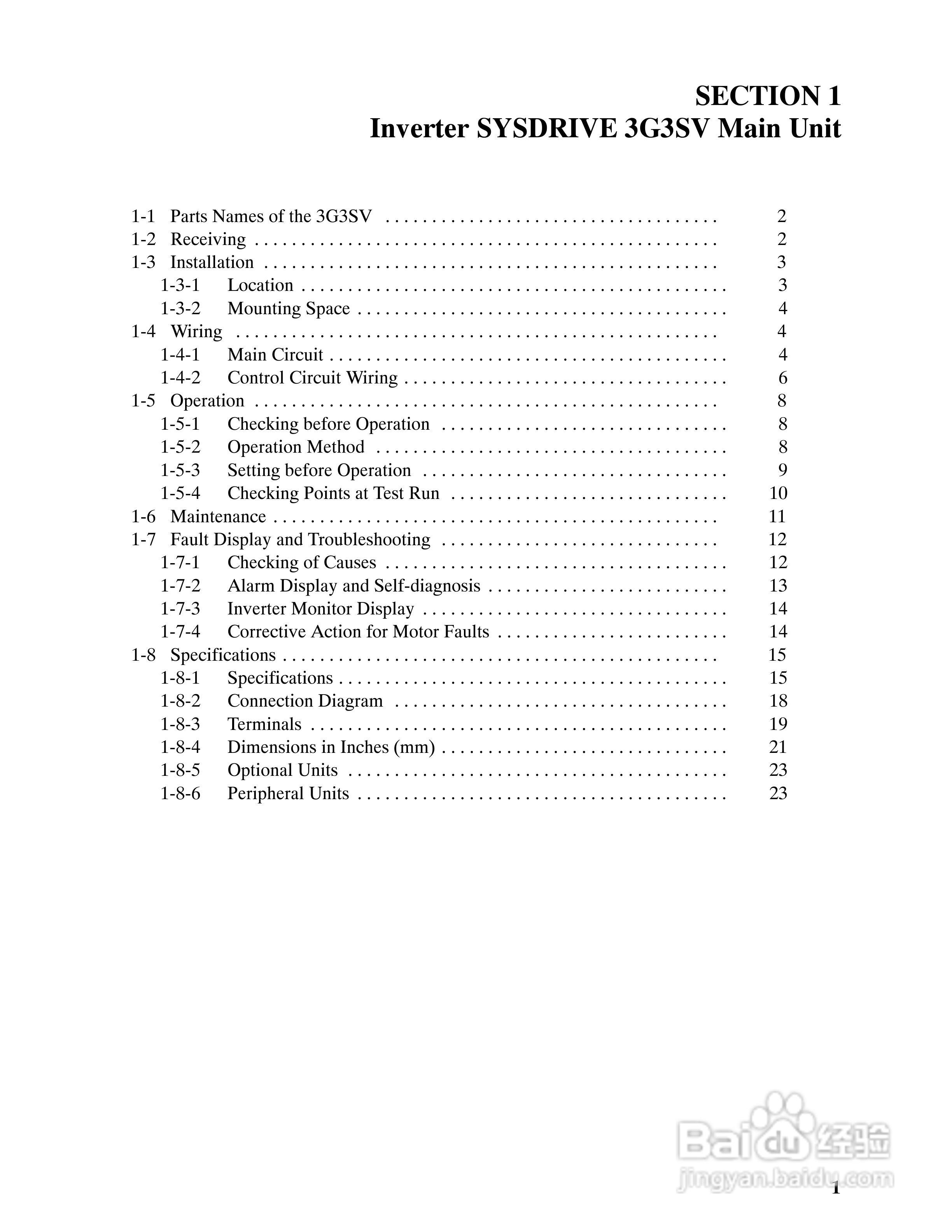 欧姆龙3G3SV-BB037-E变频器说明书:[1]