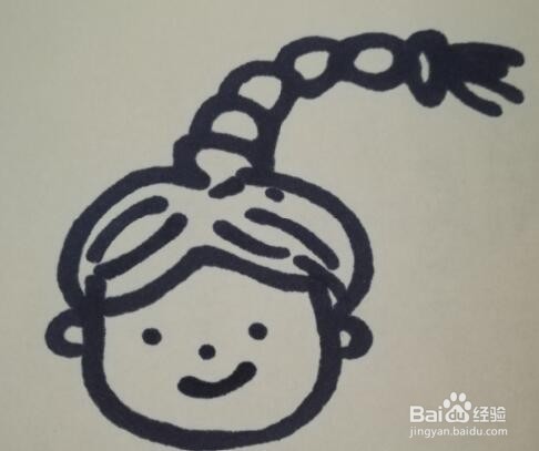 女孩的画法 女孩的简笔画