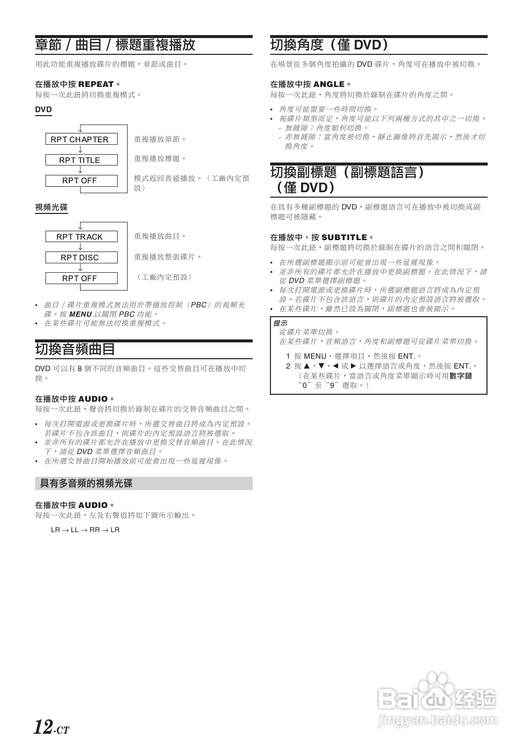 阿尔派DVA-5210型车载DVD 播放机说明书:[1]
