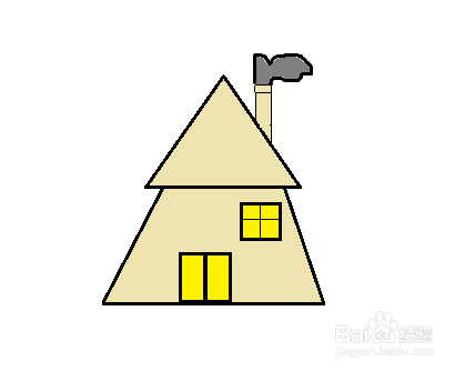 简笔画-老式房子的简笔画如何画