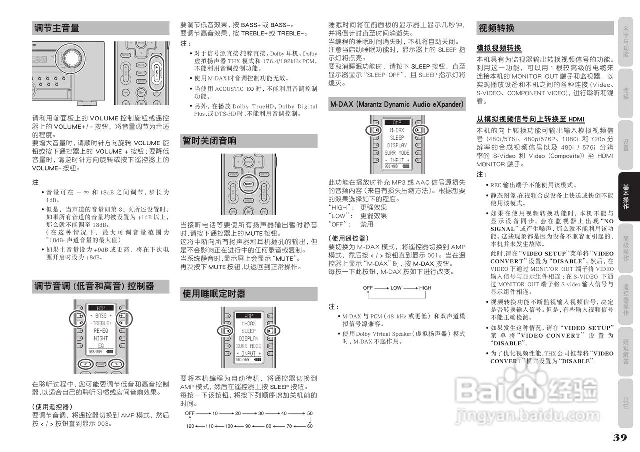 马兰士AV8003功放使用说明书:[3]