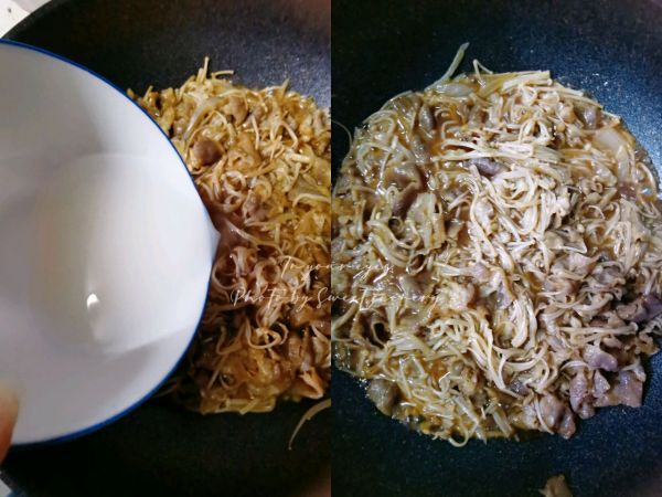 肥牛金针菇盖浇饭