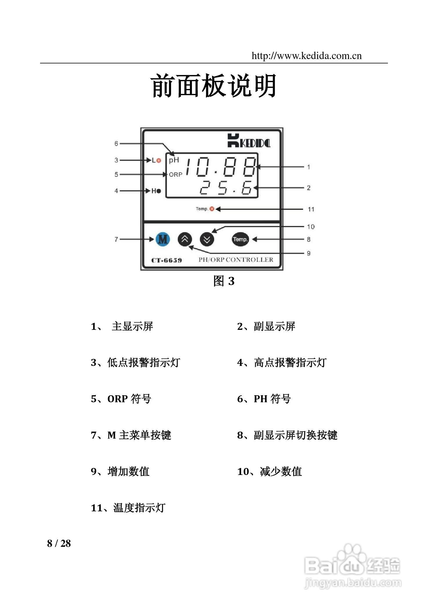 PH/ORP控制器CT-6659使用说明书:[1]
