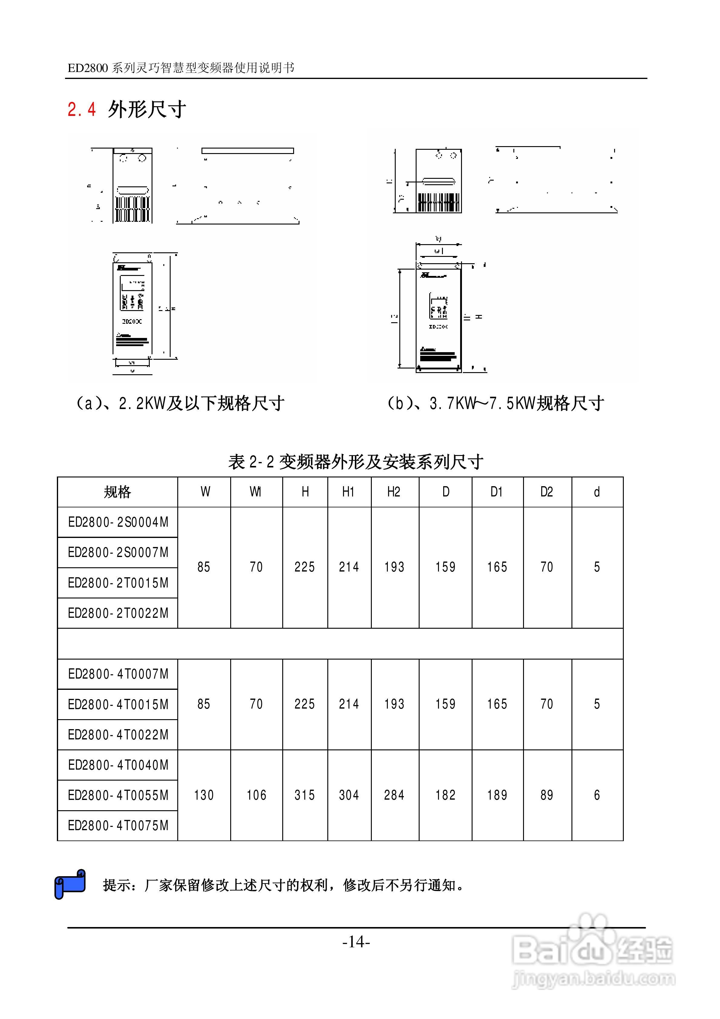 易驱ED2800-4T0022M变频器说明书:[2]