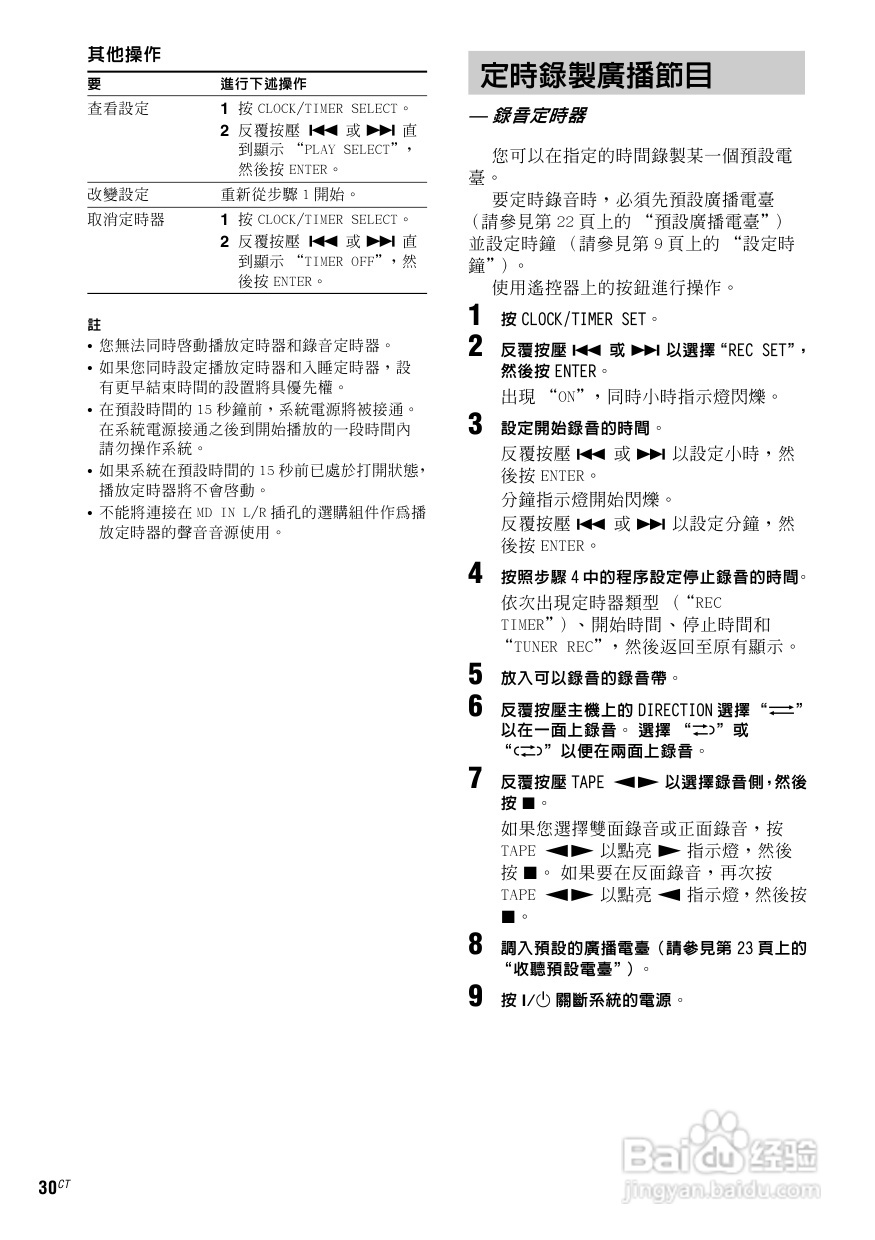 索尼CMT-GP8D迷你组合音响使用说明书:[2]