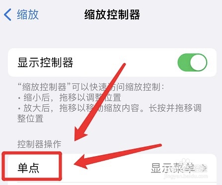 怎么关掉苹果手机单点缩放控制器