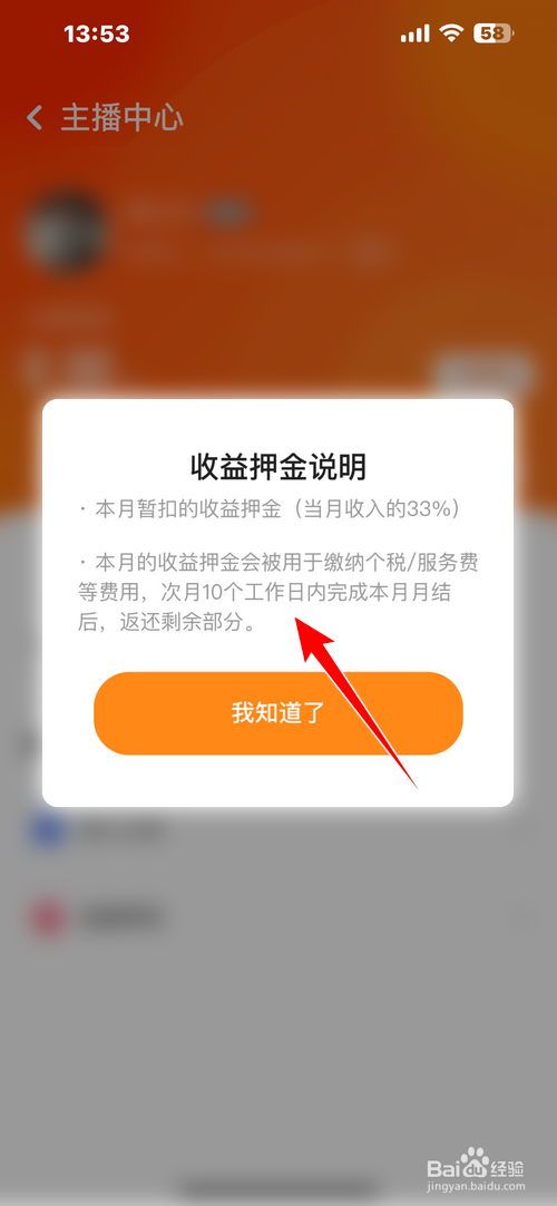 探探怎样查看收益押金说明