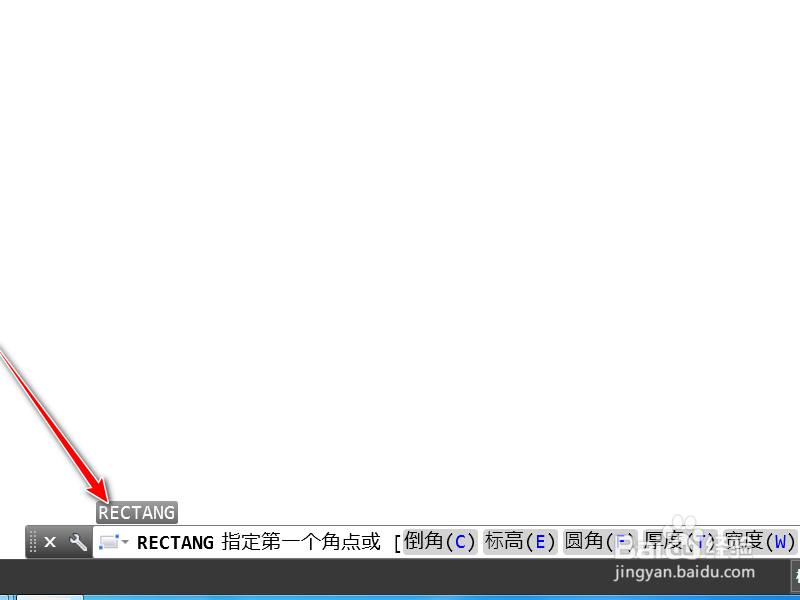 怎么用cad绘制矩形