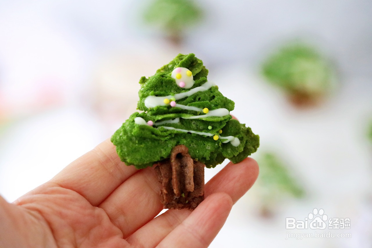 圣诞树饼干的做法