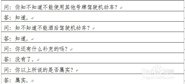 涉嫌酒驾行为人讯问笔录怎么制作
