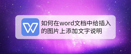 如何在word文檔中給插入的圖片上添加文字說明