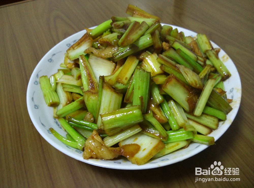 家庭小菜--芹菜炒肉
